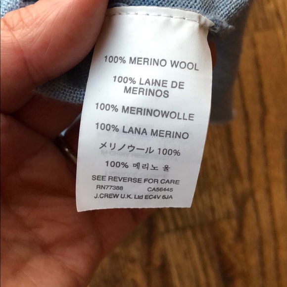 Jcrew merino wool light blue sweater - Picture 5 of 5